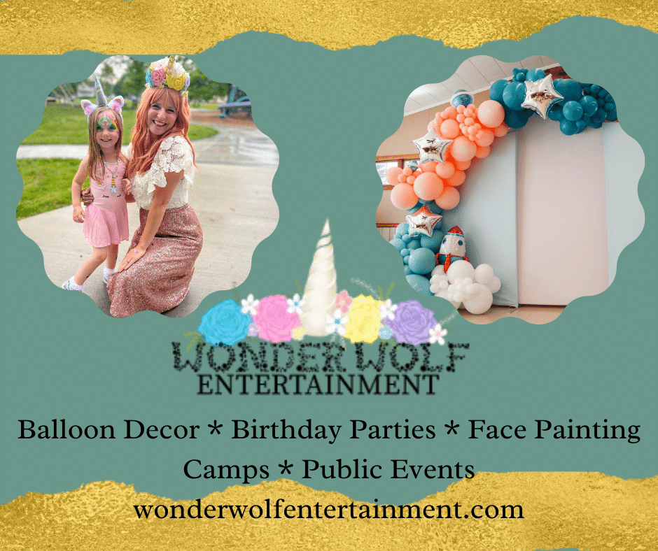 Wonderwolf Entertainment Balloon Decor, Birthday Parties, Face Painting, Camps, Public Events