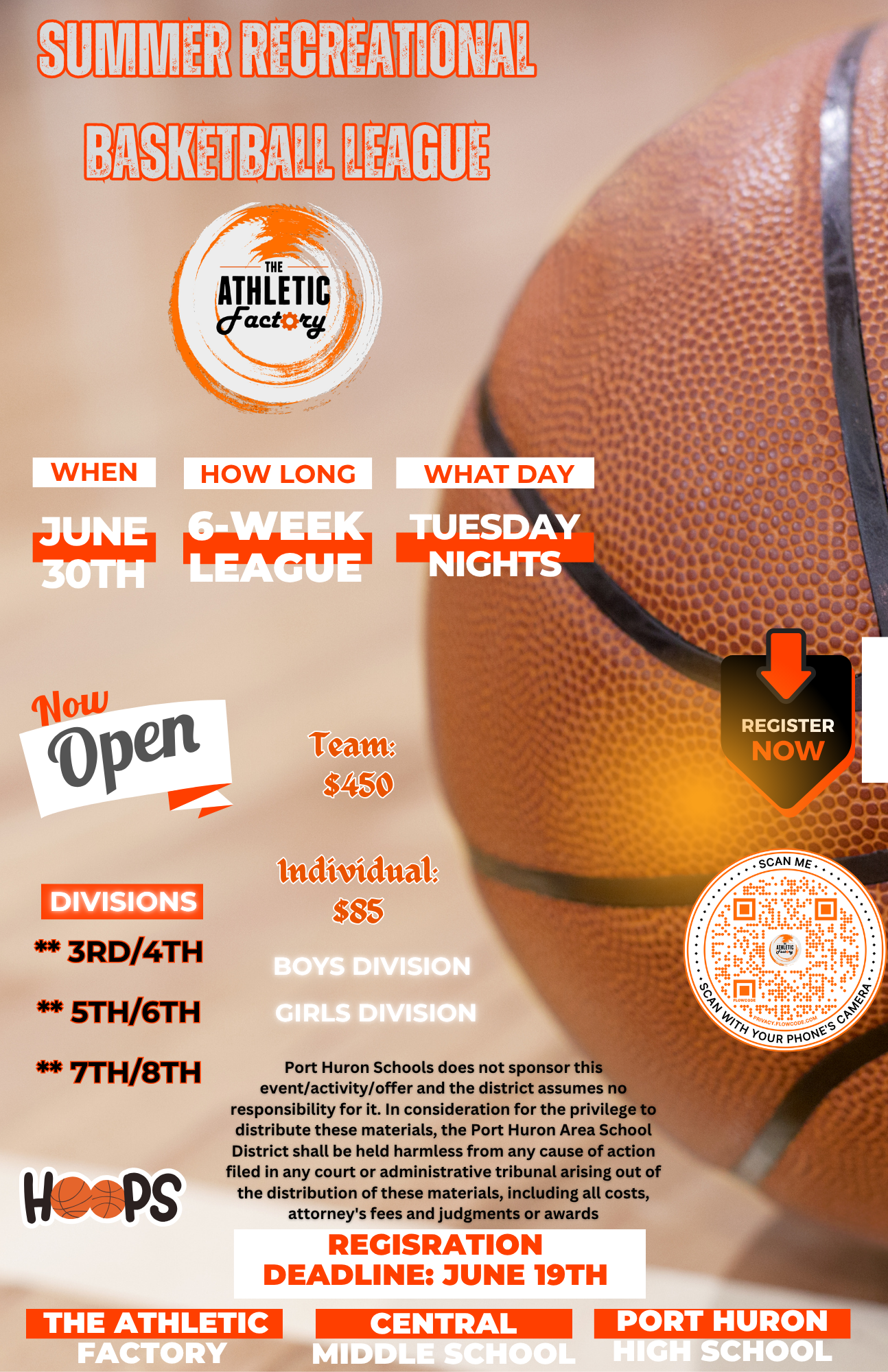Basketball Sign Up Flyer