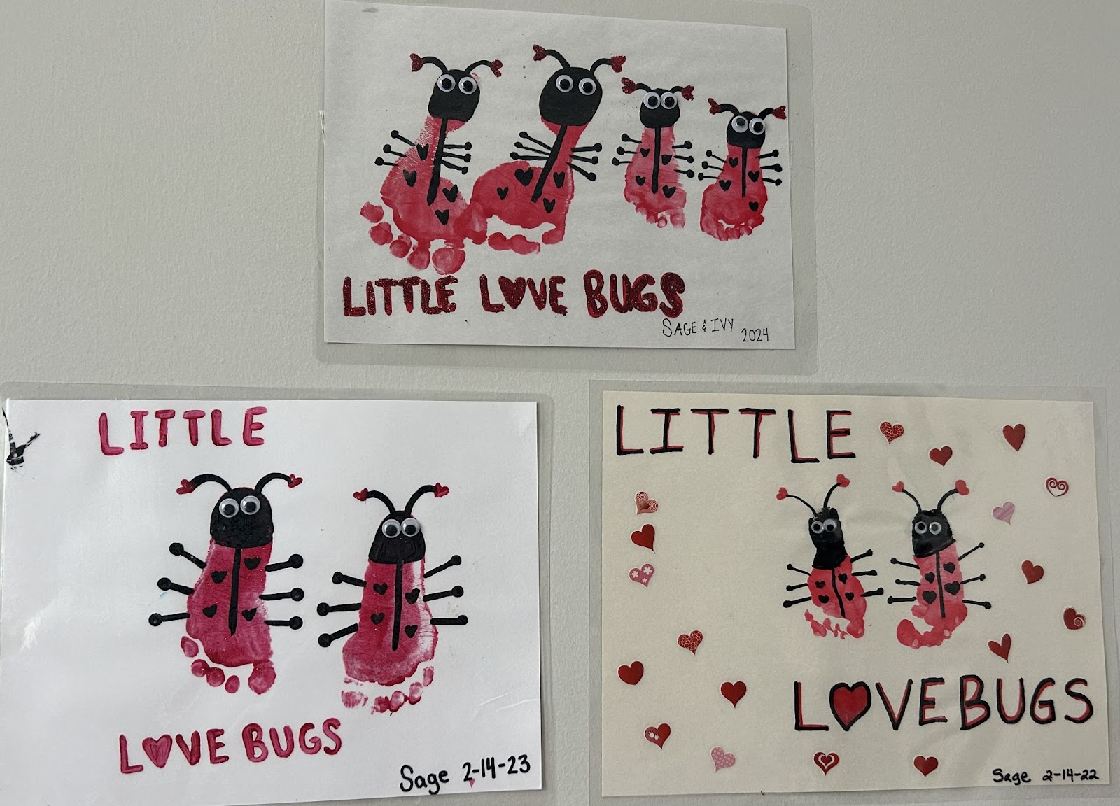 Valentine's Ladybug Footprint Craft
