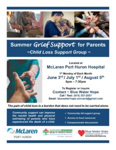 Mclaren Summer Grief Loss for Parents