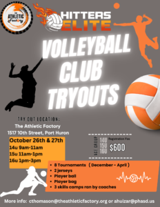 The Athletic Factory Volleyball Club Tryouts