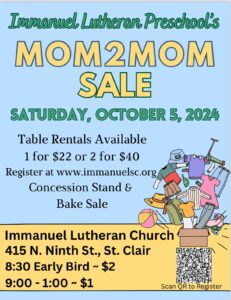 Mom to Mom Sale St. Clair