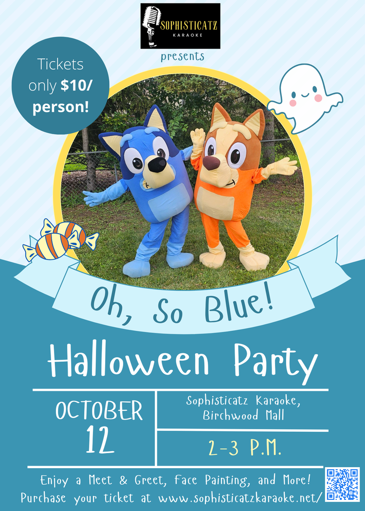 Bluey Halloween Party at Sophisticatz Karaoke