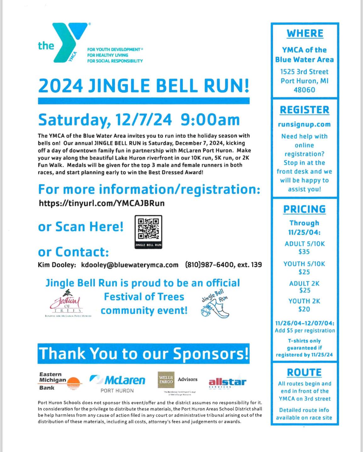 YMCA Jingle Bell Run 2024