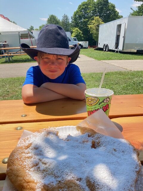 St. Clair County 4-H and Youth Fair Child with Elephant Ear