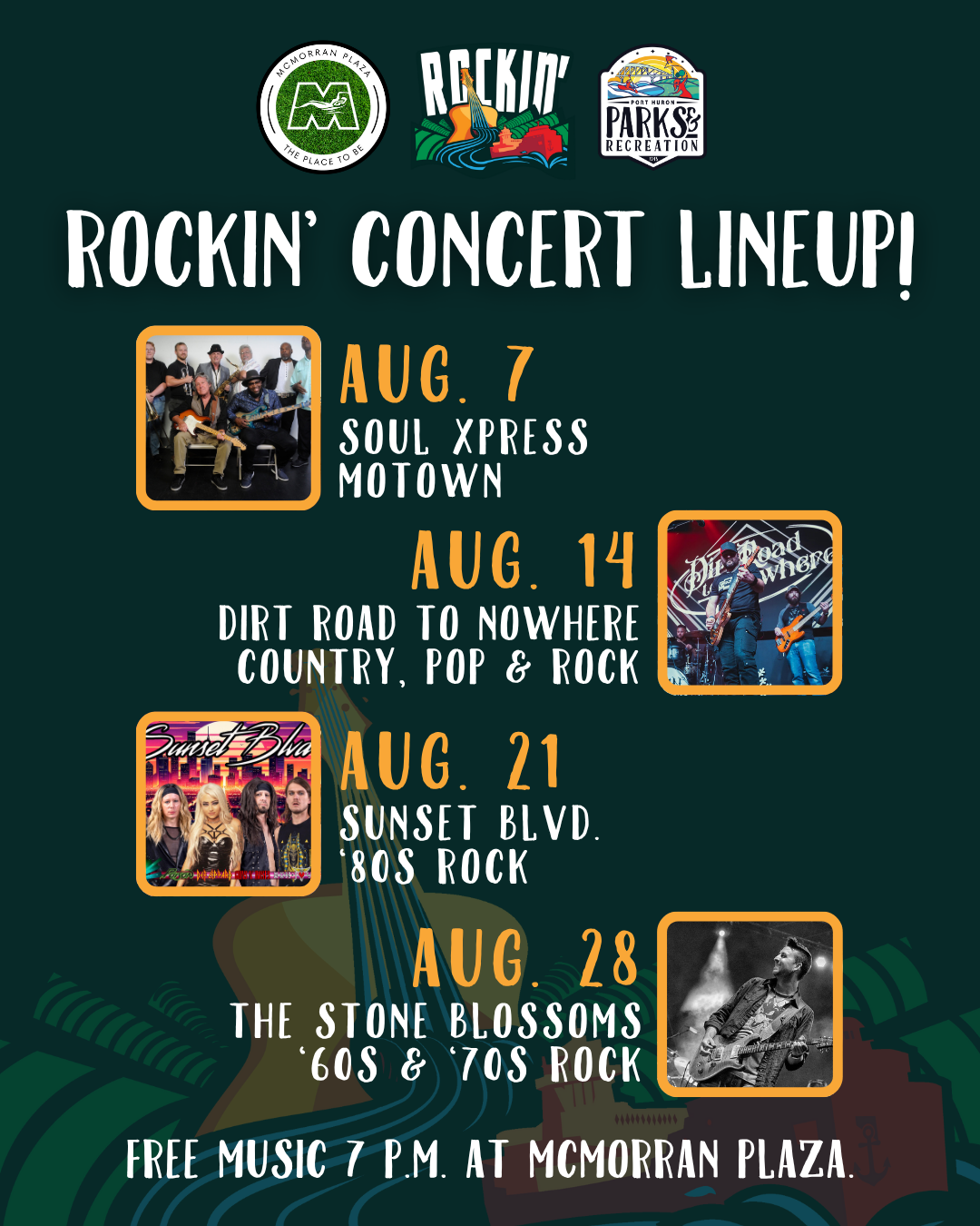 Rockin' Concerts at McMorran Plaza in Downtown Port Huron