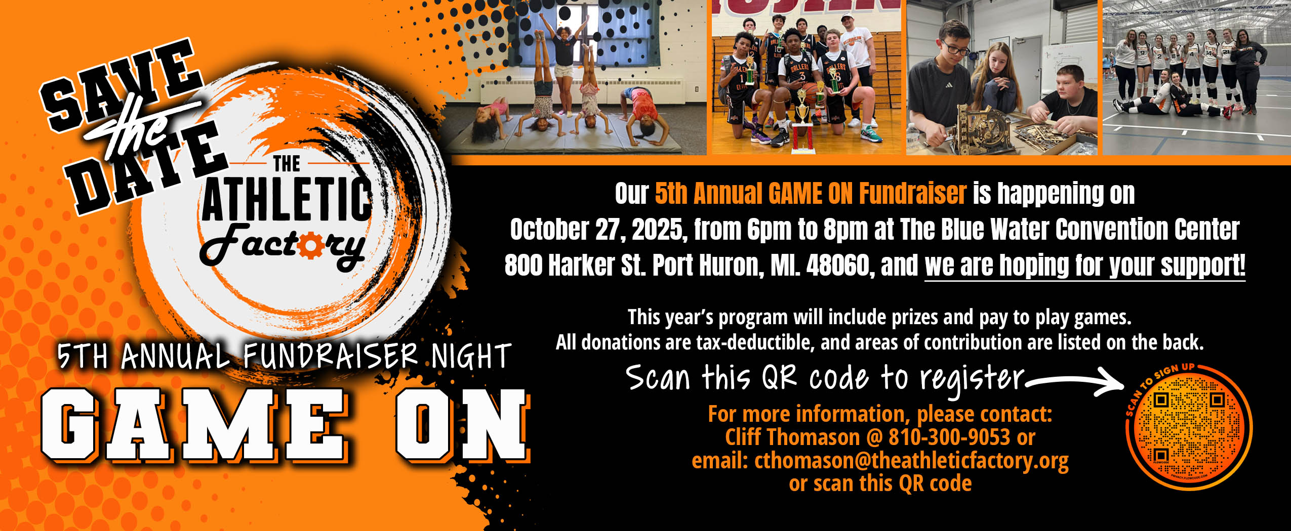 The Athletic Factory Game On Fundraiser