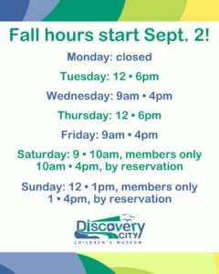 Discovery City Fall Hours