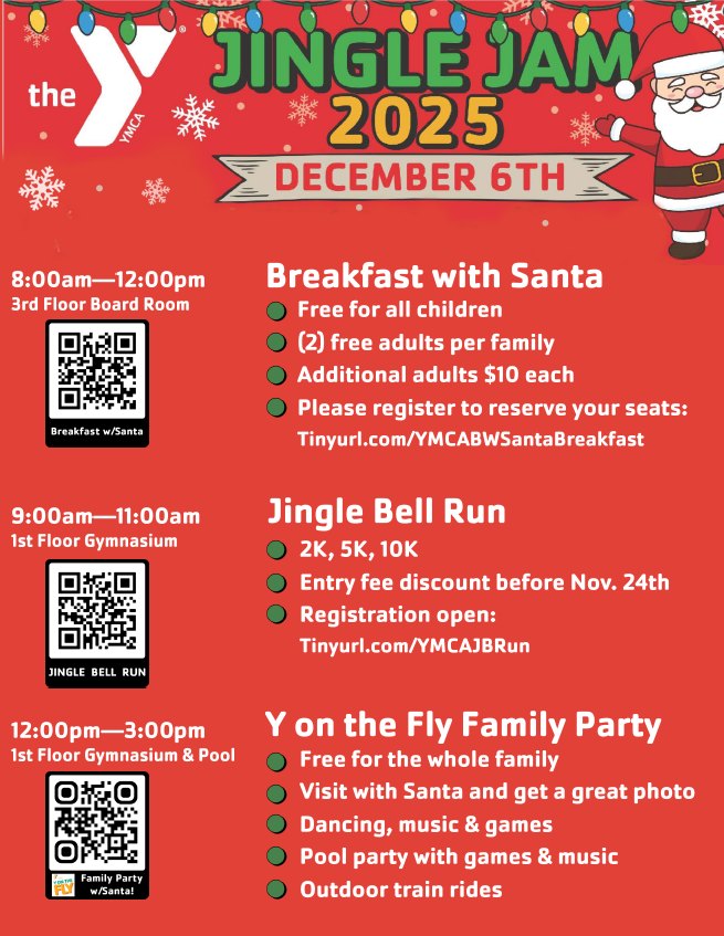 YMCA of the Blue Water Area Jingle Jam