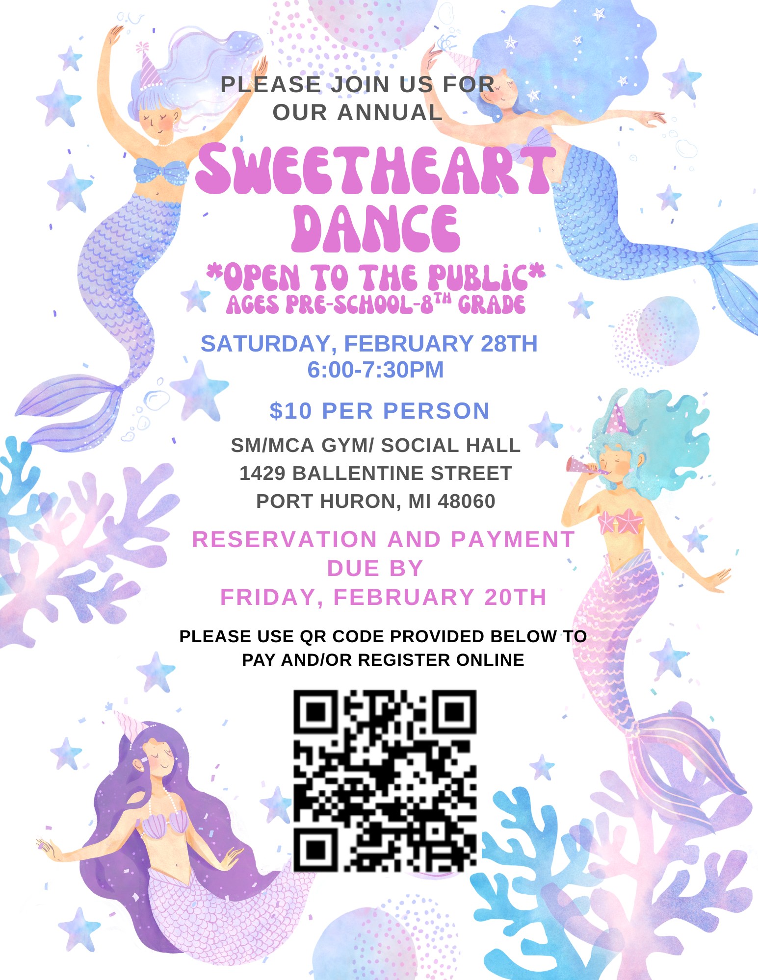 St. Mary/McCormick Catholic Academy Sweetheart Dance