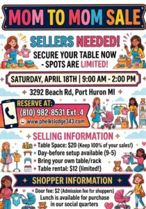 Information on Mom2Mom sale