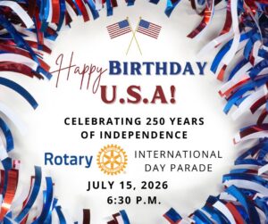 Rotary International Day Parade flyer