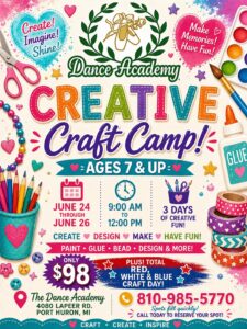Creative Craft Camp Flyer
