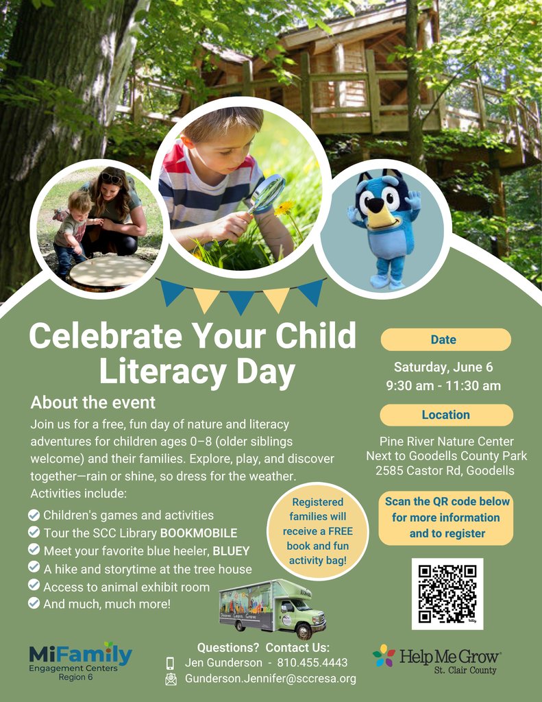 Celebrate Your Child Literacy Day Flyer