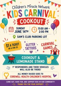 Kids Carnival Cookout Flyer