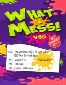 Salvation Army VBS Flyer
