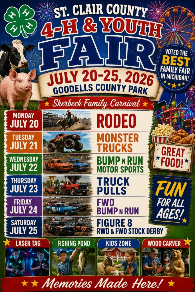 St. Clair County 4-H & Youth Fair Entertainment Schedule