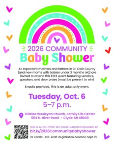 Community Baby Shower flyer