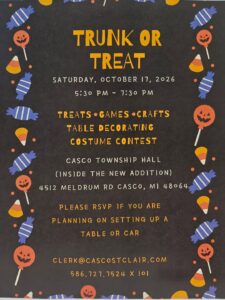 Casco Trunk or Treat