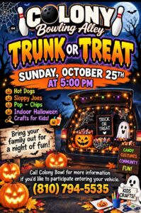 Colony Bowl Trunk or Treat